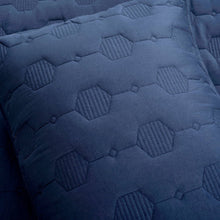 Load image into Gallery viewer, King/California King size Lightweight Blue Textured Cotton 3 Piece Quilt Set