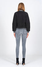 Load image into Gallery viewer, Varsity Jacket - Black Sherpa