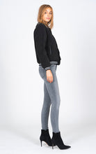 Load image into Gallery viewer, Varsity Jacket - Black Sherpa