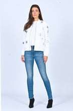 Load image into Gallery viewer, Star Bomber Jacket-  White