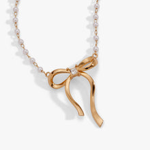 Load image into Gallery viewer, Bow Pearl Coquette Necklace