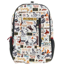 Load image into Gallery viewer, HOOey "Rockstar" Rodeo Pattern (Cream/Black) - Backpack