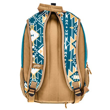 Load image into Gallery viewer, HOOey "Rockstar" Aztec Pattern (Teal/White/Tan) - Backpack