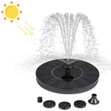 Load image into Gallery viewer, Solar Powered Birdbath to Water Fountain Kit with 4 Nozzle Heads