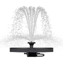 Load image into Gallery viewer, Solar Powered Birdbath to Water Fountain Kit with 4 Nozzle Heads