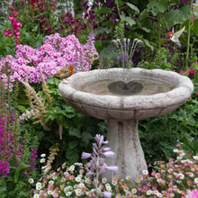 Load image into Gallery viewer, Solar Powered Birdbath to Water Fountain Kit with 4 Nozzle Heads