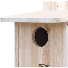 Load image into Gallery viewer, Sturdy Wood Bird House for Owls and Kestrels