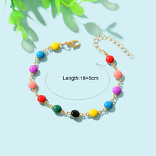 Load image into Gallery viewer, Y2k Style Sweet Candy Color Round Beaded Bracelets Daily Adjustable Jewelry