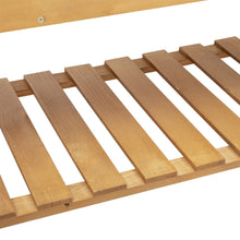 Load image into Gallery viewer, Solid Fir Wood Trellis Elevated Garden Raised Planter Bed with Wheels