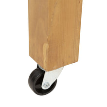 Load image into Gallery viewer, Solid Fir Wood Trellis Elevated Garden Raised Planter Bed with Wheels