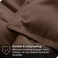 Load image into Gallery viewer, Twin size Down Alternative Comforter Set in Chocolate Brown Color