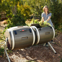 Load image into Gallery viewer, 100-Gallon Compost Bin Tumbler Double Rotating Composter