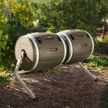 Load image into Gallery viewer, 100-Gallon Compost Bin Tumbler Double Rotating Composter