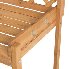 Load image into Gallery viewer, Solid Wood Garden Work Table Potting Bench in Natural Finish