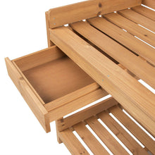 Load image into Gallery viewer, Solid Wood Garden Work Table Potting Bench in Natural Finish