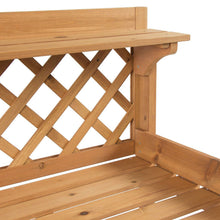 Load image into Gallery viewer, Solid Wood Garden Work Table Potting Bench in Natural Finish