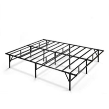 Load image into Gallery viewer, Queen size Sturdy Black Metal Platform Bed Frame