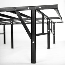 Load image into Gallery viewer, Queen size Sturdy Black Metal Platform Bed Frame