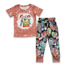 Load image into Gallery viewer, Short sleeves bleached shirt pants kids boy toy outfits