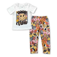 Load image into Gallery viewer, Good vibes smile sun kids boy clothing set