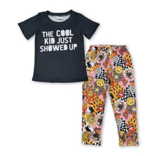 Load image into Gallery viewer, The cool kid just showed up boy clothing set