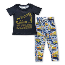 Load image into Gallery viewer, See you later excavator kids boy outfits