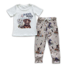 Load image into Gallery viewer, Ducks dogs and decoys kids boy hunting clothes