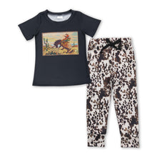 Load image into Gallery viewer, Cowboy cactus rodeo top pants kids boy clothing