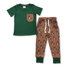 Load image into Gallery viewer, Pocket top duck pants kids boy clothing set
