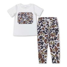 Load image into Gallery viewer, Short sleeves duck camo top pants kids boy clothes