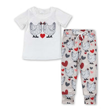 Load image into Gallery viewer, Chicken kids boy valentine's day outfits