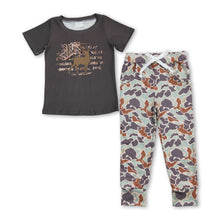 Load image into Gallery viewer, Olive deer top camo pockets pants boys clothes