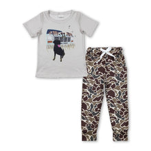 Load image into Gallery viewer, Dog duck top brown camo pants boys clothes