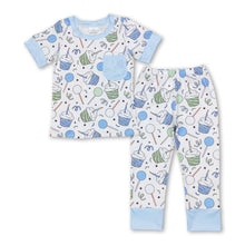 Load image into Gallery viewer, Short sleeves lollipop kids boys pajamas
