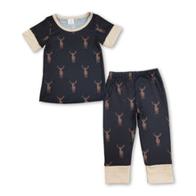 Load image into Gallery viewer, Short sleeves deer kids boys pajamas