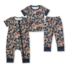 Load image into Gallery viewer, Short sleeves camo kids boys pajamas