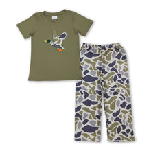 Load image into Gallery viewer, Short sleeves camo duck top pants boys clothes