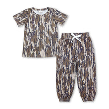Load image into Gallery viewer, Camo short sleeves top pants toddler kids outfits