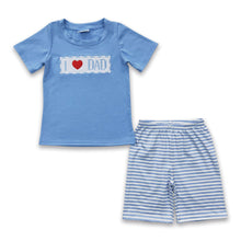 Load image into Gallery viewer, I love DAD father's day kids boy outfits