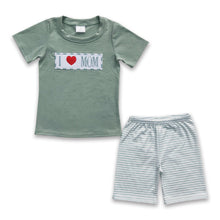 Load image into Gallery viewer, I love MOM mother's day kids boy outfits