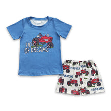 Load image into Gallery viewer, Field of dreams tractor kids boy clothing set