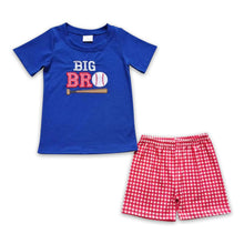 Load image into Gallery viewer, Big brother baseball embroidery kids boy clothing