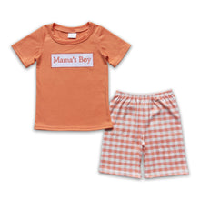 Load image into Gallery viewer, Mama's boy shirt shorts mother's day kids boy outfits