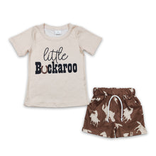 Load image into Gallery viewer, Little short sleeves shirt rodeo shorts boy western clothes