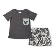 Load image into Gallery viewer, Duck pocket top camo shorts boy summer outfits