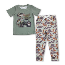 Load image into Gallery viewer, Huntin' Fishin' Farmin' top camo pants boys clothing