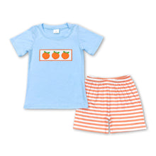 Load image into Gallery viewer, Peach top stripe shorts kids boys summer outfits