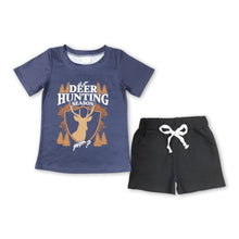 Load image into Gallery viewer, Deer hunting season top shorts kids boys clothes