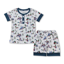 Load image into Gallery viewer, Short sleeves duck top shorts kids boys summer clothes