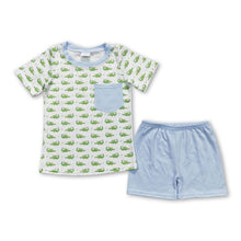 Load image into Gallery viewer, Crocodile pocket top shorts boys summer clothing